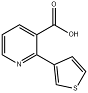 2-(thiophen-3-yl)nicotinic acid Structure