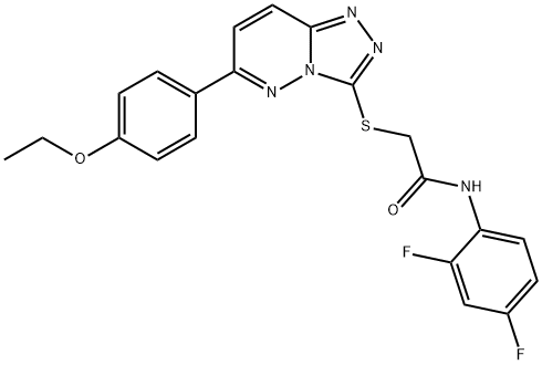 N-(2,4-difluorophenyl)-2-[[6-(4-ethoxyphenyl)-[1,2,4]triazolo[4,3-b]pyridazin-3-yl]sulfanyl]acetamide Structure