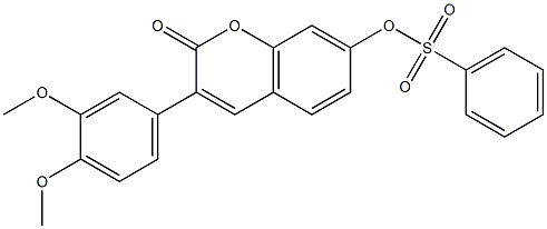 896039-93-3 [3-(3,4-dimethoxyphenyl)-2-oxochromen-7-yl] benzenesulfonate