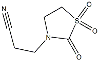 3-Thiazolidinepropanenitrile,2-oxo-, 1,1-dioxide 结构式