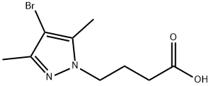 4-(4-Bromo-3,5-dimethyl-1H-pyrazol-1-yl)butanoic acid Structure