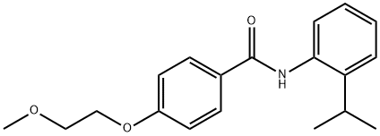 4-(2-methoxyethoxy)-N-(2-propan-2-ylphenyl)benzamide Struktur