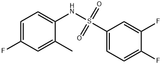 3,4-Difluoro-N-(4-fluoro-2-methylphenyl)benzenesulfonamide, 97% 结构式