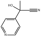 2-HYDROXY-2-(PYRIDIN-4-YL)PROPANENITRILE Struktur