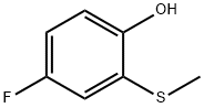 4-fluoro-2-methylsulfanylphenol 化学構造式