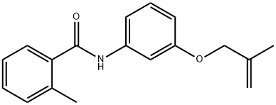 2-methyl-N-{3-[(2-methyl-2-propen-1-yl)oxy]phenyl}benzamide Struktur