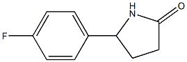 5-(4-氟苯基)吡咯烷-2-酮, 90432-58-9, 结构式