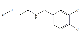 [(3,4-dichlorophenyl)methyl](propan-2-yl)amine hydrochloride, 90944-00-6, 结构式