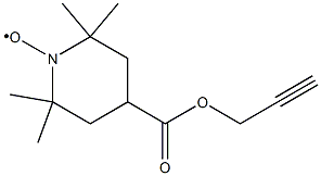 1-Piperidinyloxy, 2,2,6,6-tetramethyl-4-[(2-propyn-1-yloxy)carbonyl]- 化学構造式
