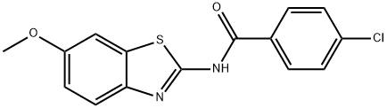 4-chloro-N-(6-methoxybenzo[d]thiazol-2-yl)benzamide,91506-72-8,结构式