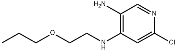6-chloro-N4-(2-propoxyethyl)pyridine-3,4-diamine Struktur
