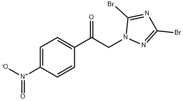 2-(3,5-dibromo-1H-1,2,4-triazol-1-yl)-1-(4-nitrophenyl)ethan-1-one,919431-24-6,结构式