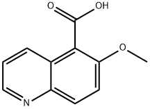 6-メトキシキノリン-5-カルボン酸 化学構造式