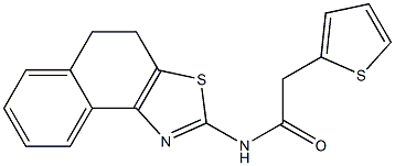 N-(4,5-dihydrobenzo[e][1,3]benzothiazol-2-yl)-2-thiophen-2-ylacetamide Structure