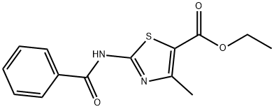 ethyl 2-benzamido-4-methylthiazole-5-carboxylate 化学構造式