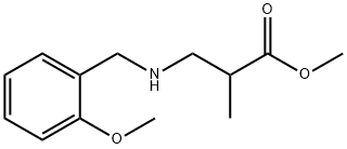 methyl 3-{[(2-methoxyphenyl)methyl]amino}-2-methylpropanoate, 92197-86-9, 结构式