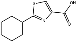 4-Thiazolecarboxylic acid, 2-cyclohexyl- Struktur