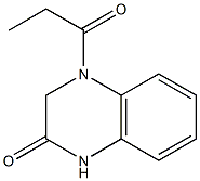 4-propanoyl-1,3-dihydroquinoxalin-2-one 化学構造式