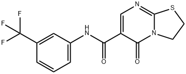 5-oxo-N-(3-(trifluoromethyl)phenyl)-2,3-dihydro-5H-thiazolo[3,2-a]pyrimidine-6-carboxamide Structure
