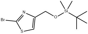 2-溴-4-(((叔-丁基二甲基甲硅烷基)氧代)甲基)噻唑,936691-31-5,结构式