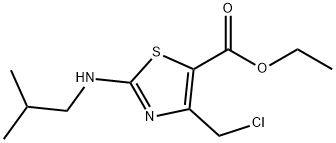 ethyl 4-(chloromethyl)-2-(isobutylamino)-1,3-thiazole-5-carboxylate Structure