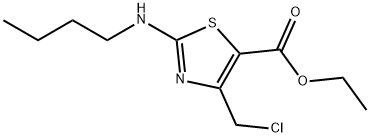 ethyl 2-(butylamino)-4-(chloromethyl)-1,3-thiazole-5-carboxylate|2-(丁基亚氨基)-4-(氯甲基)-2,3-二氢噻唑-5-羧酸乙酯