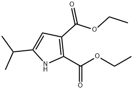 DIETHYL 5-ISOPROPYL-1H-PYRROLE-2,3-DICARBOXYLATE Struktur