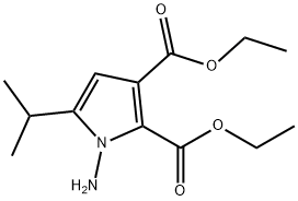 DIETHYL 1-AMINO-5-ISOPROPYL-1H-PYRROLE-2,3-DICARBOXYLATE Structure