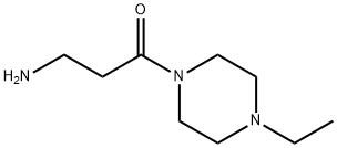 3-amino-1-(4-ethylpiperazin-1-yl)propan-1-one 化学構造式