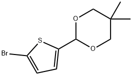 2-(5-Bromo-2-thienyl)-5,5-dimethyl-1,3-dioxane Struktur