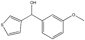 (3-METHOXYPHENYL)(THIOPHEN-3-YL)METHANOL Structure