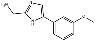 (5-(3-甲氧基苯基)-1H-咪唑-2-基)甲胺, 944897-83-0, 结构式