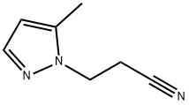 3-(5-methyl-1H-pyrazol-1-yl)propanenitrile Structure