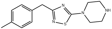 1-{3-[(4-methylphenyl)methyl]-1,2,4-thiadiazol-5-yl}piperazine Structure
