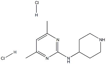 4,6-Dimethyl-N-(piperidin-4-yl)pyrimidin-2-amine dihydrochloride Structure