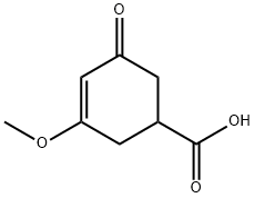 3-甲氧基-5-氧代环己-3-烯-1-甲酸,95298-68-3,结构式