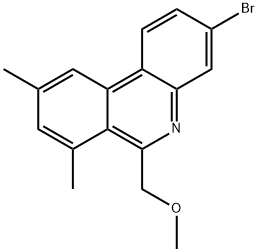 3-BROMO-6-METHOXYMETHYL-7,9-DIMETHYLPHENANTHRIDINE,954411-50-8,结构式