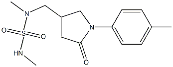 4-[(dimethylsulfamoylamino)methyl]-1-(4-methylphenyl)-2-oxopyrrolidine Struktur