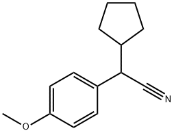 2-cyclopentyl-2-(4-methoxyphenyl)acetonitrile 结构式