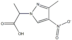 2-(3-甲基-4-硝基-1H-吡唑-1-基)丙酸 结构式