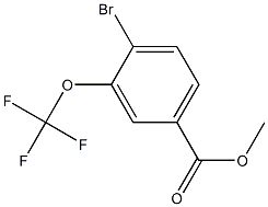 4-溴-3-(三氟甲氧基)苯甲酸甲酯, 957206-36-9, 结构式