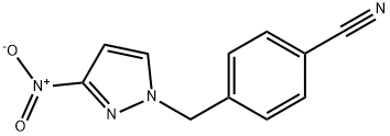 4-[(3-nitro-1H-pyrazol-1-yl)methyl]benzonitrile 结构式