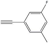 1-ethynyl-3-fluoro-5-methylbenzene, 960589-12-2, 结构式