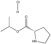 L-Proline, 1-methylethyl ester, hydrochloride Structure