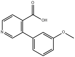 3-(3-methoxyphenyl)isonicotinic acid Struktur