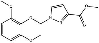 methyl 1-[(2,6-dimethoxyphenoxy)methyl]-1H-pyrazole-3-carboxylate Structure