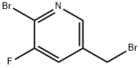 2-Bromo-5-bromomethyl-3-fluoro-pyridine 化学構造式