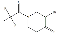 3-Bromo-1-(2,2,2-trifluoroacetyl)piperidin-4-one,1004764-03-7,结构式