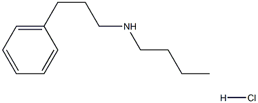 butyl(3-phenylpropyl)amine hydrochloride Structure