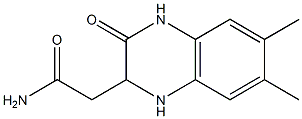 2-(6,7-dimethyl-3-oxo-2,4-dihydro-1H-quinoxalin-2-yl)acetamide Structure